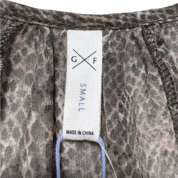 NWT GENTLE FAWN Maise Snake Chiffon Blouse S - Picture 5 of 8